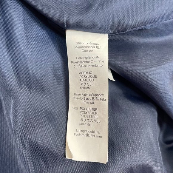 Gap Quilted Puffer Vest XS Navy Blue White Striped Full-Zip Pockets Women's - Picture 11 of 11